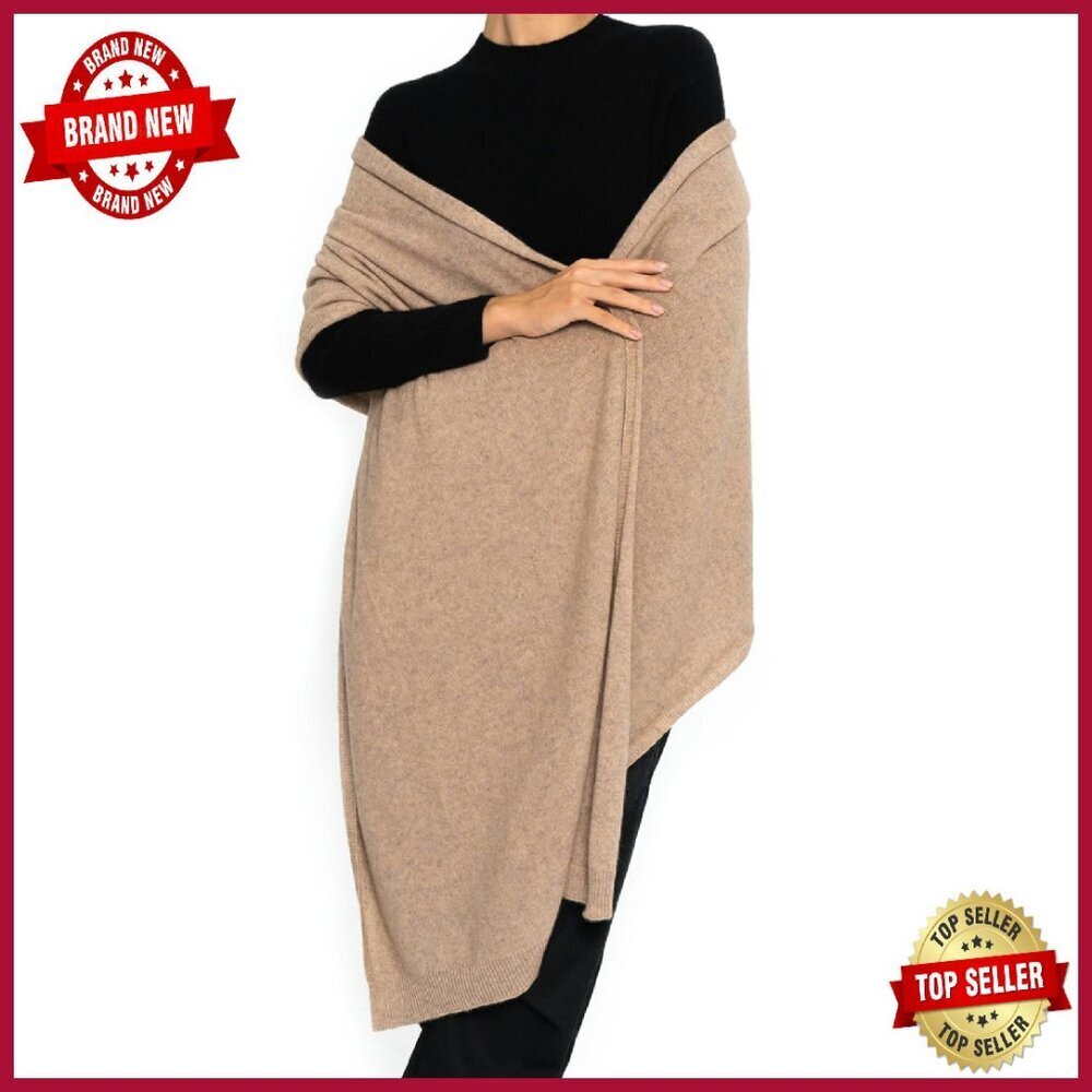 Oversized Cashmere Wool Shawl Wrap Pashmina Stole Scarf Women's